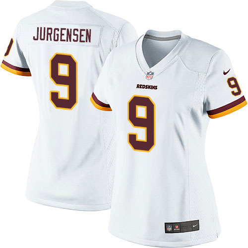 Women's Elite Sonny Jurgensen Nike Jersey White Road - #9 NFL Washington Redskins